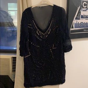 French Connection beaded shift dress